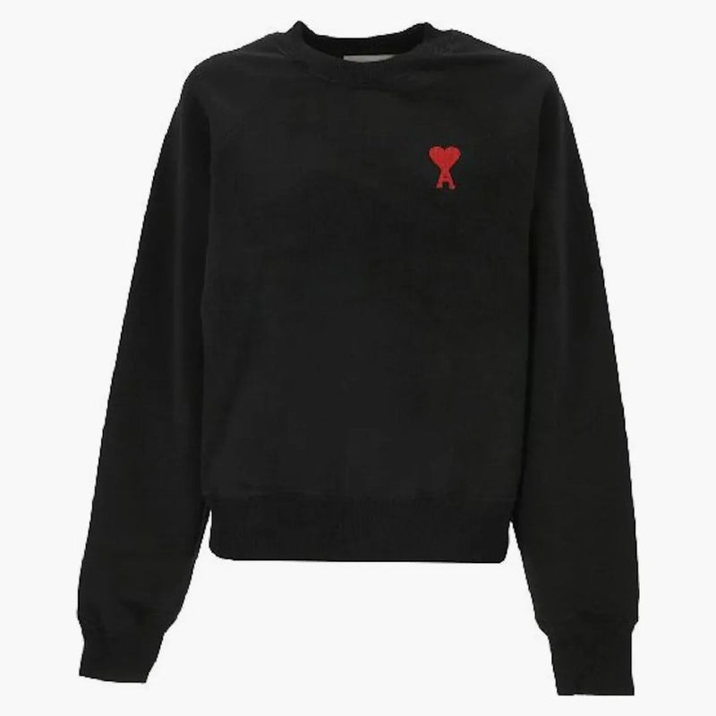 Ami Paris Tonal Adc Sweatshirt Black/red