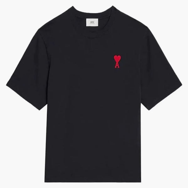 Ami Paris Tonal Ami de Coeur S/S T-Shirt Black