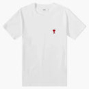 Ami Paris Tonal Ami de Coeur S/S T-Shirt Natural White/Red