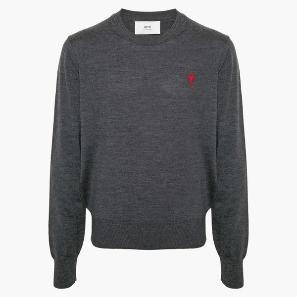 Ami Paris De Coeur Sweater Sweater Heather Grey
