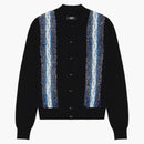 Amiri Crystal Cable Knit Polo Black/blue
