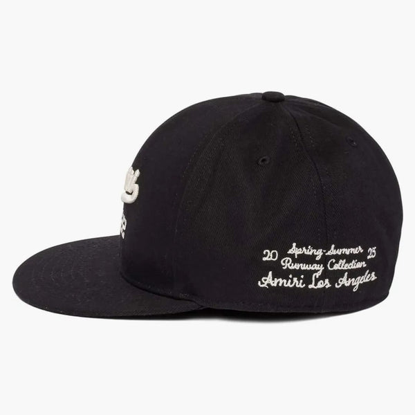 Amiri Embroidered Logo Cap Black/white