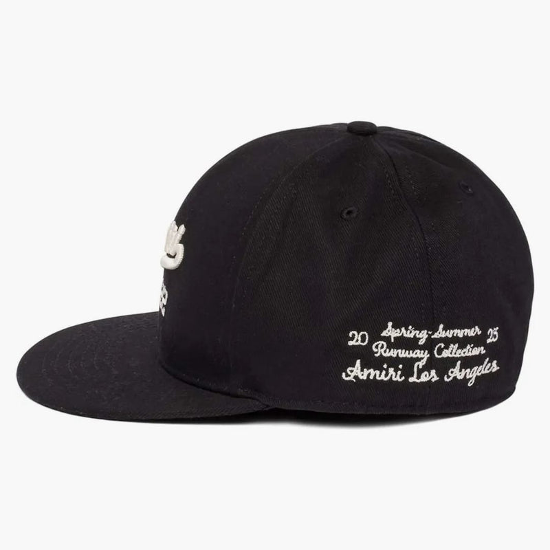 Amiri Embroidered Logo Cap Black/white