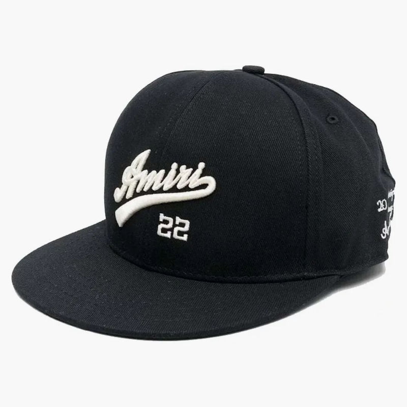 Amiri Embroidered Logo Cap Black/white