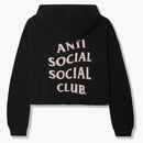 Anti social social club ABG crop top black