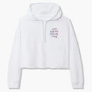 Anti social social club ABG crop top white