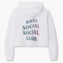 Anti social social club ABG crop top white
