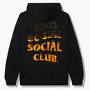 Anti Social Social Club A Fire Inside Flame Hoodie Black