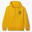 Anti social social club all talk on a blog hoodie gold