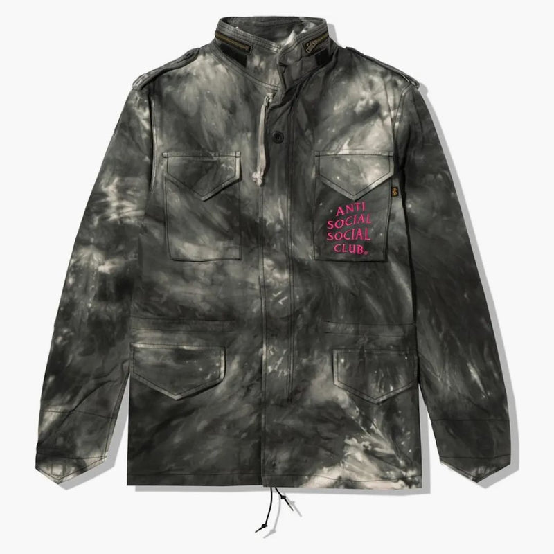 Anti Social Social Club Alpha Industries X ASSC M-65 Jacka Tie Dye Black