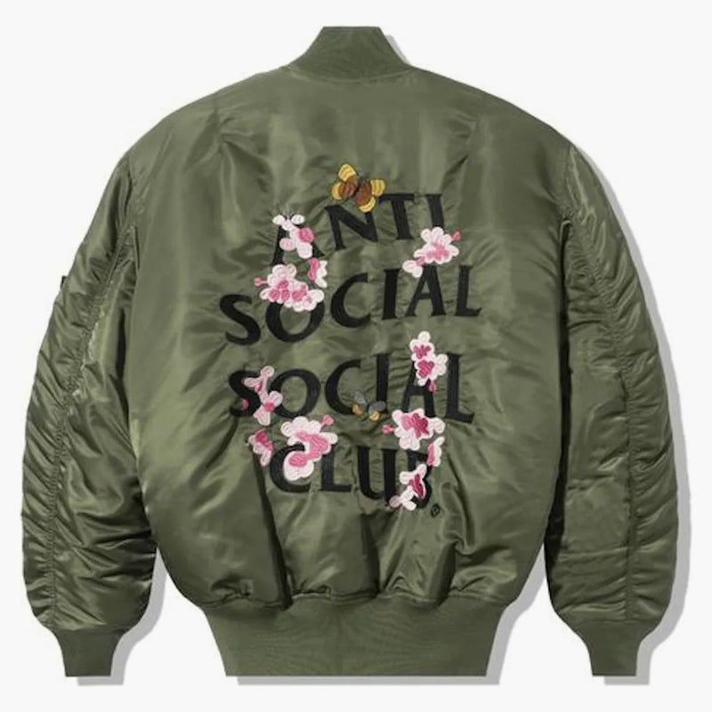Anti Social Social Club Alpha Industries X Assc Ma-1 Jacket Sage