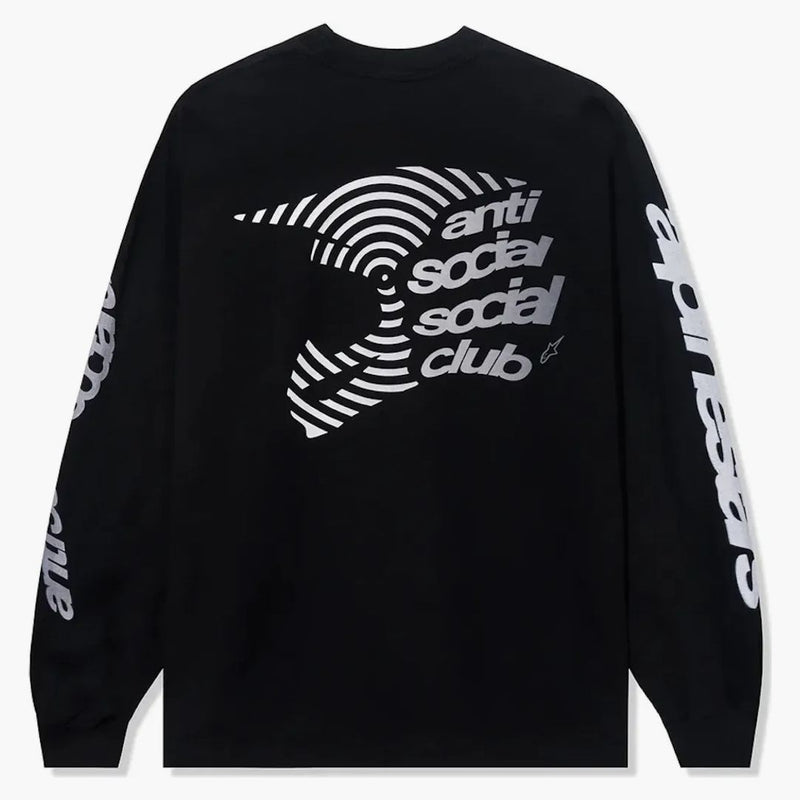 Club sociale anti -sociale alpino star casco L/s tè nero