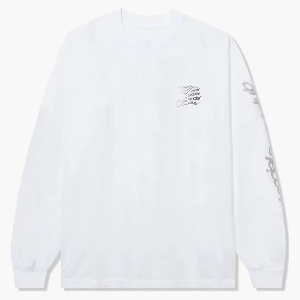 Anti social social club alpine stars helmet l/s tea white white