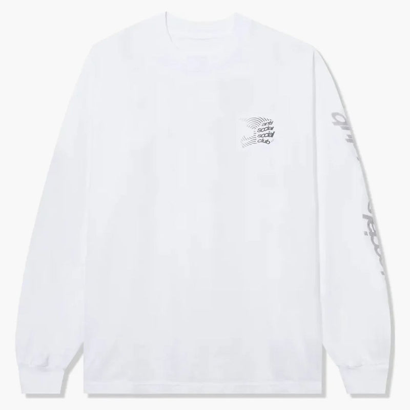 Anti social social club alpine stars helmet l/s tea white white