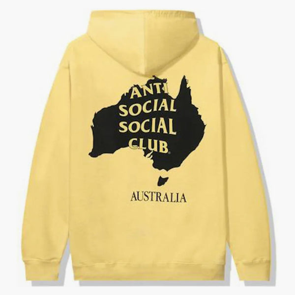 Anti social social club australia hoodie gul
