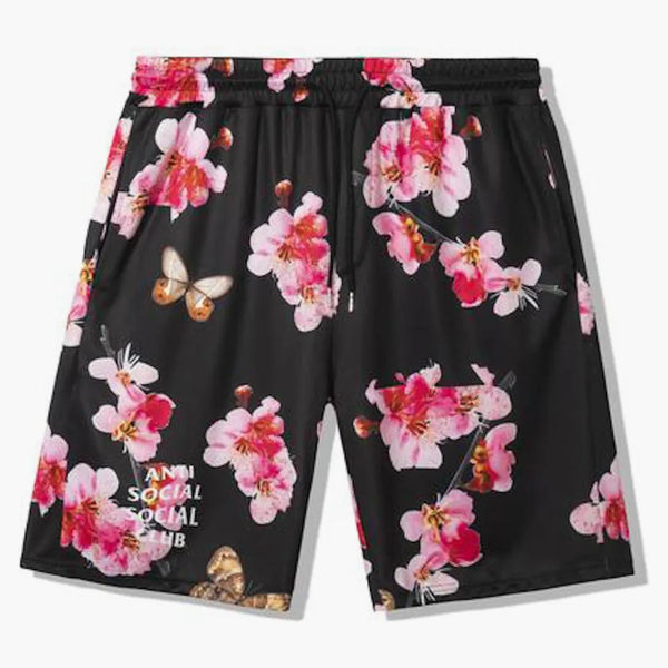 Anti Social Social Club vara min fjärilsmask shorts svart