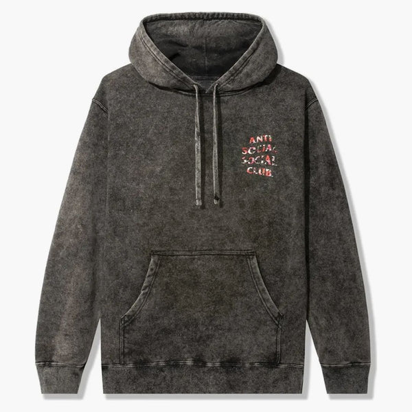 Anti Social Social Club Bed mikina Black Wash