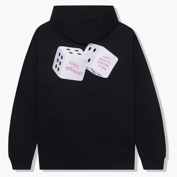 Anti social social klubb lycka till hoodie svart