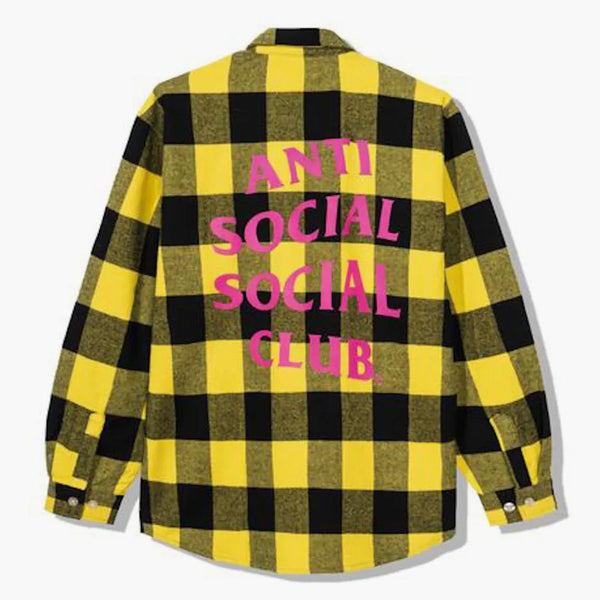 Anti Social Social Club uttråkade spel flanellgul