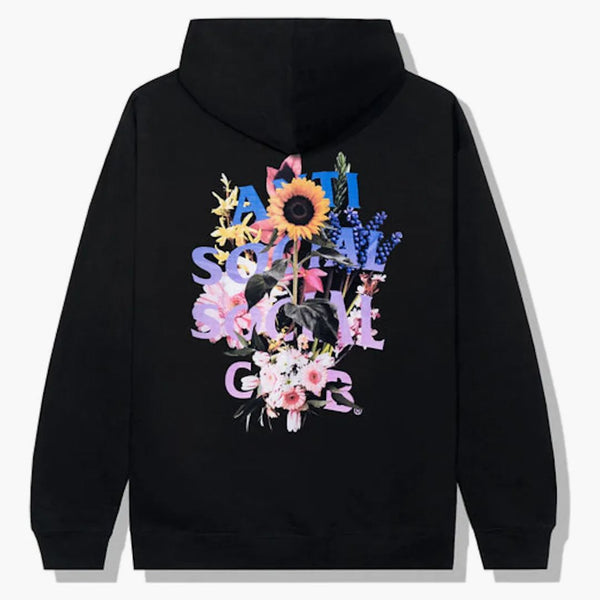 Anti Social Social Club Bouquet för de gamla dagarna Hoodie Black