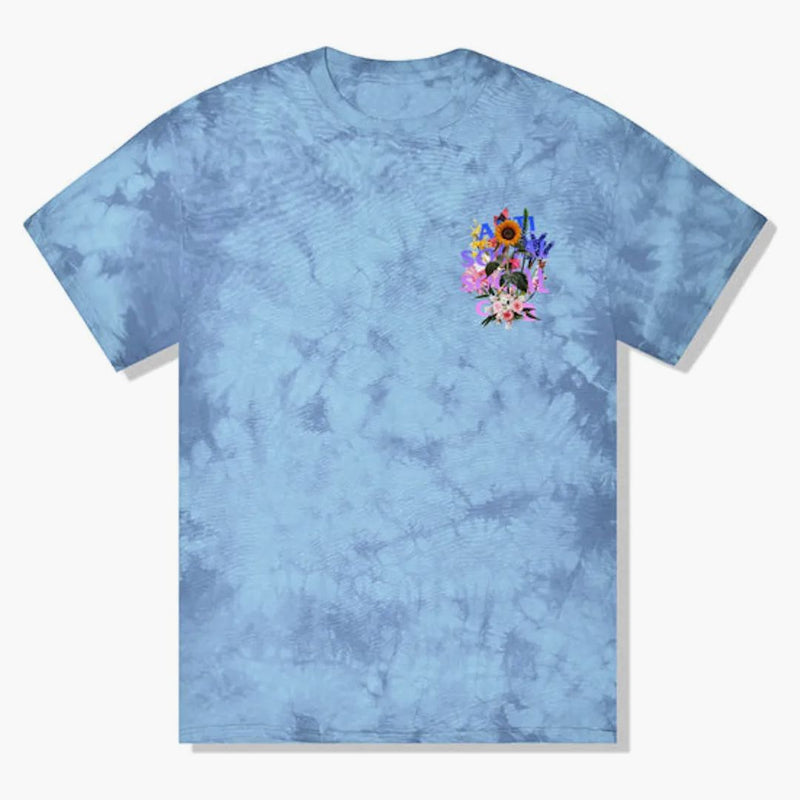 Bouquet club sociale anti-sociale per la t-shirt cravatta blu