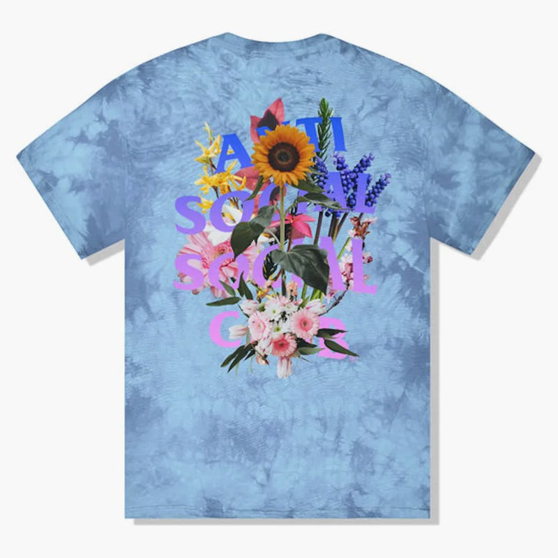 Bouquet club sociale anti-sociale per la t-shirt cravatta blu