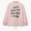 Anti Social Social Club Burn Out Coach Jacket (fw19) Pink