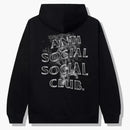 Anti social social club burnout hoodie black