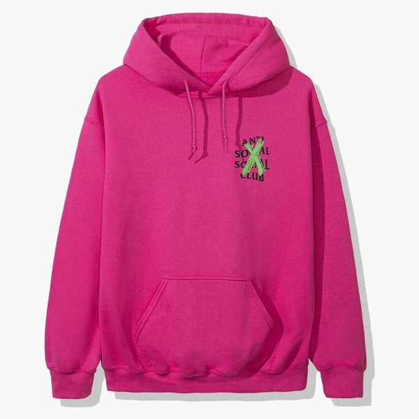 Anti Social Social Club avbröt Remix Hoodie (FW19) Pink