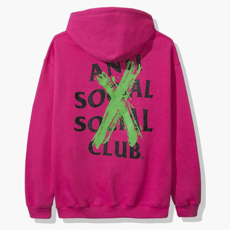 Anti Social Social Club avbröt Remix Hoodie (FW19) Pink
