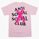 Anti Social Social Club avbruten t-shirt rosa