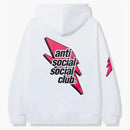 Anti Social Social Club neopatrný bolt mikina bílá/růžová