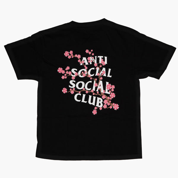 Anti Social Social Club Cherry Blossoms Tee Black Rückseite
