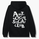 Anti social social klubb komplicerad hoodie svart