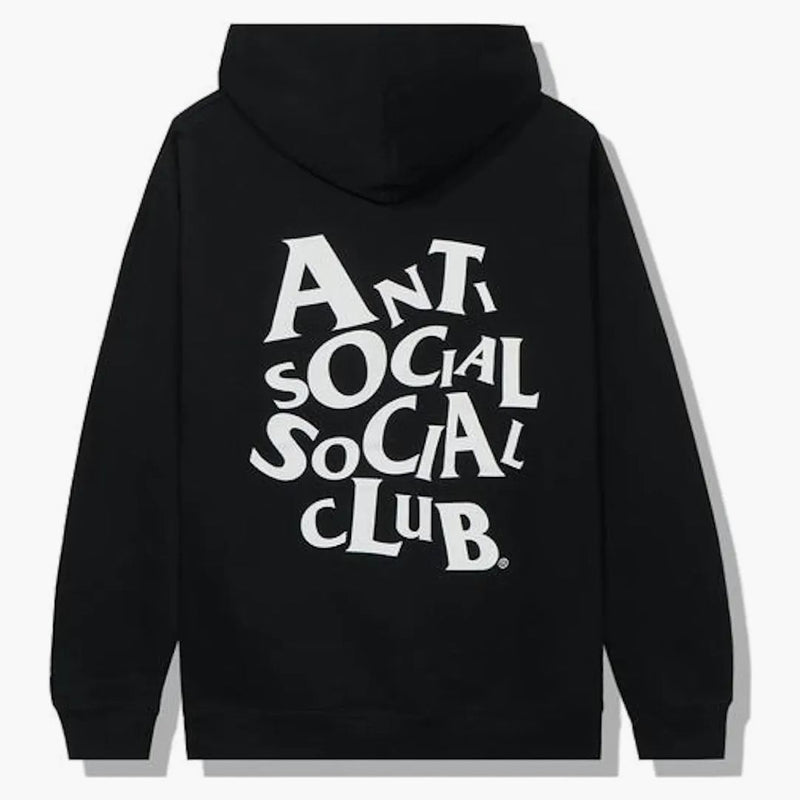 Club sociale anti -sociale con cappuccio complicato nero