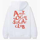 Anti social social klubb komplicerad hoodie vit