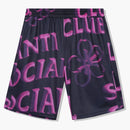Anti Social Social Club Coral Crush Mesh Bored Shorts Black