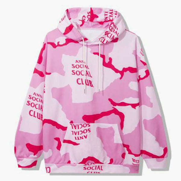 Anti Social Social Club Cottt Cotton Candy Hoodie Pink Camo