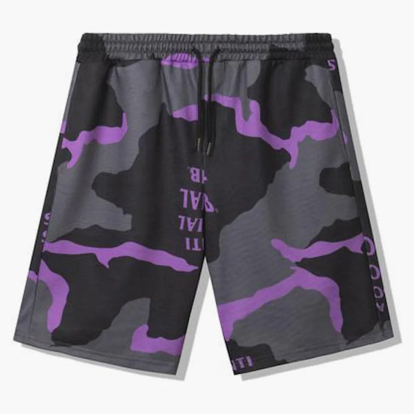 Anti Social Social Club Cotton Candy Shorts Black Camo