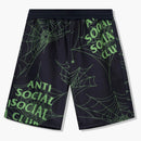 Anti -social social club crawling in the dark shorts black