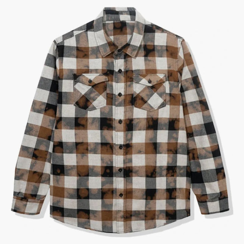 Anti Social Social Club Dialtone Flanell Black Tie Dye