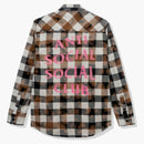 Anti Social Social Club Dialtone Flannel Black Tie Dye