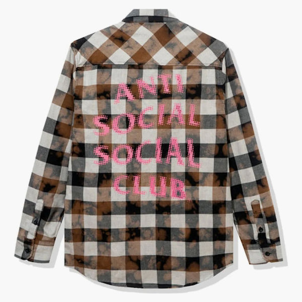 Anti Social Social Club Dialtone Flanell Black Tie Dye
