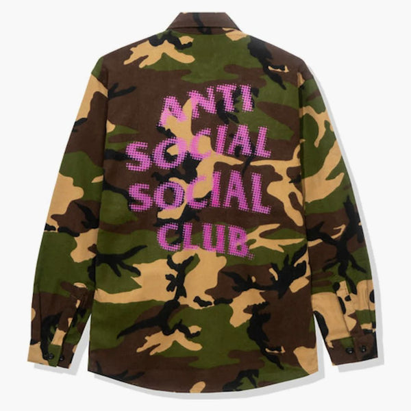 Anti Social Social Club Dialtone Flannel Camo