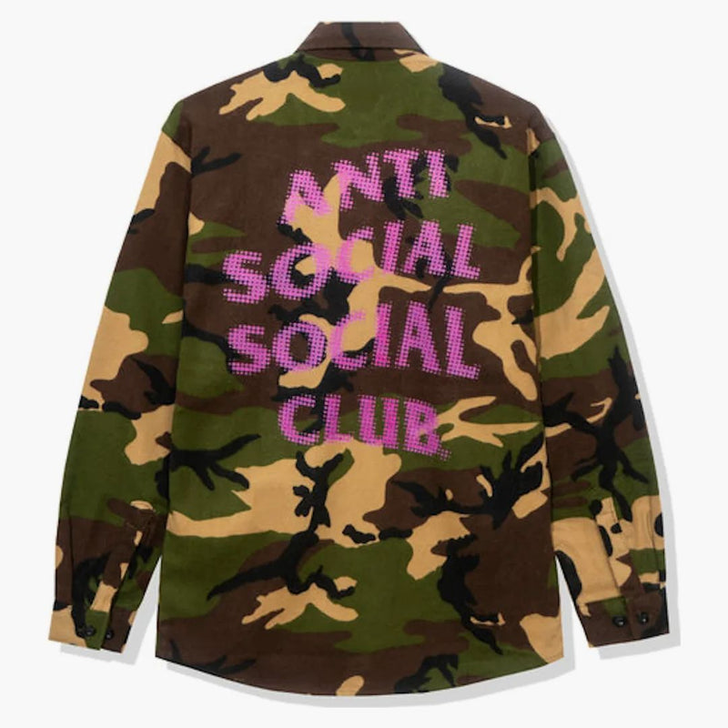 Anti Social Social Club Dialtone Flannel Camo