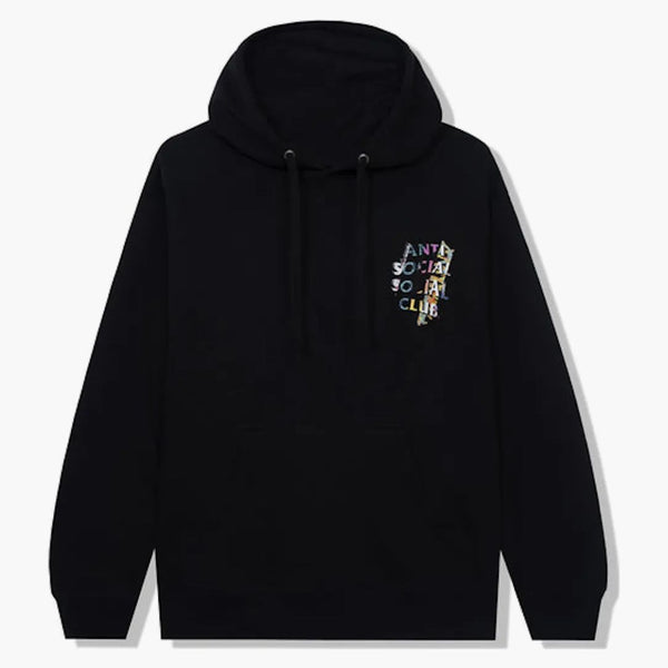 Anti social social club dissociative hoodie svart