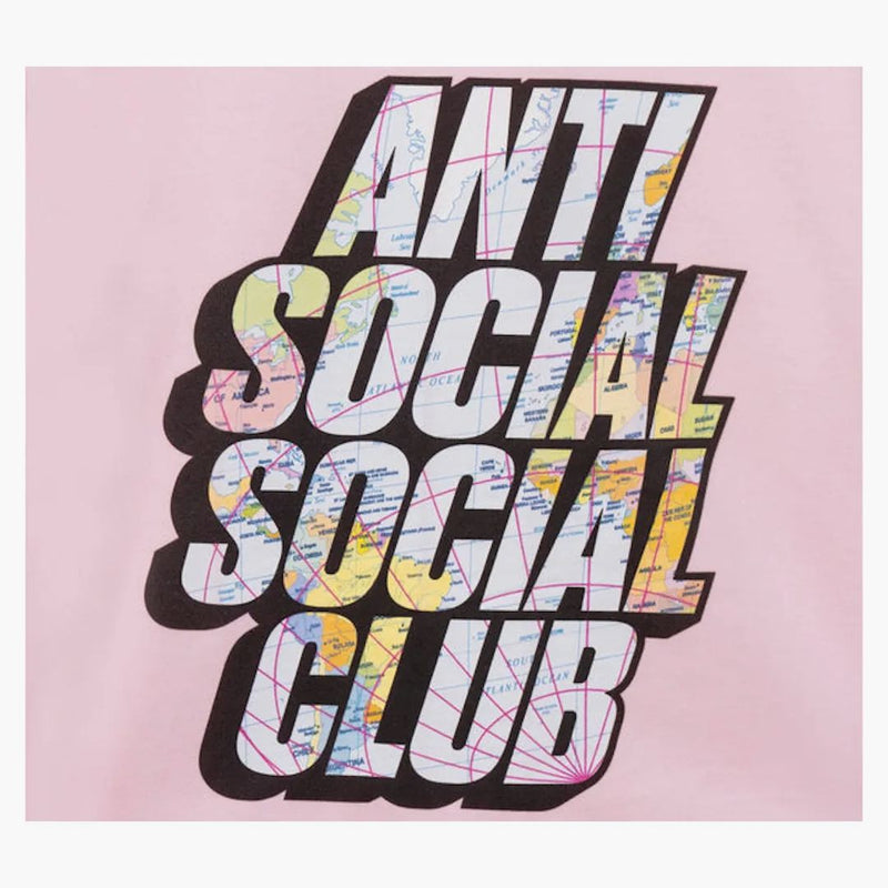 Anti -Sociální sociální klub Drop pin mikina růžová