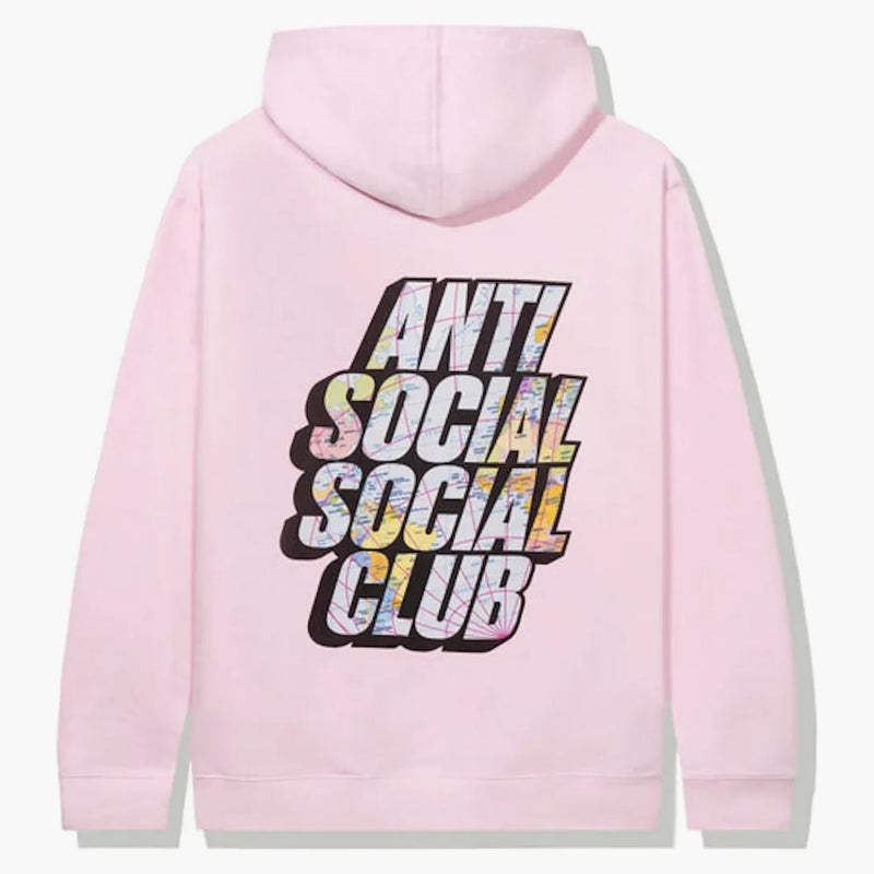 Anti -Sociální sociální klub Drop pin mikina růžová