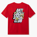 Anti social social club drop a pin t-shirt red