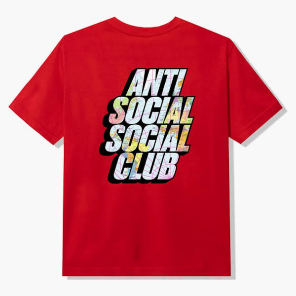 Anti Social Social Club Drop pin tričko červené
